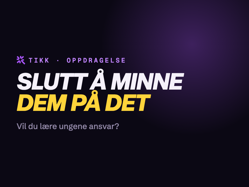 Nisteboksen: glemt hjemme, sulten hele dagen. Den tynne jakka: sto og frøs hele friminuttet.
